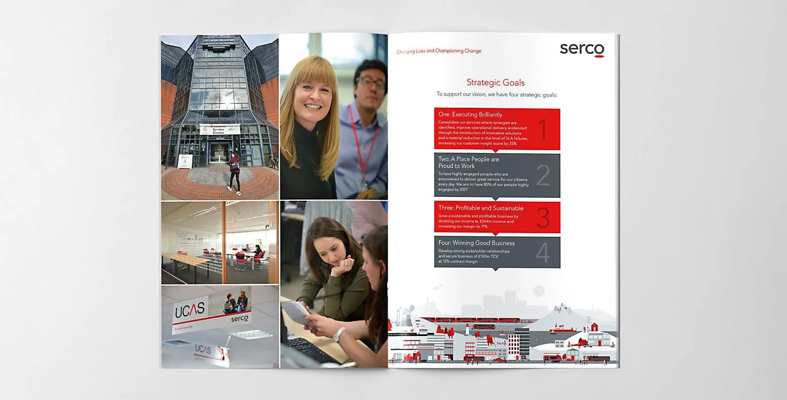 Serco Strategic Goals brochure spread