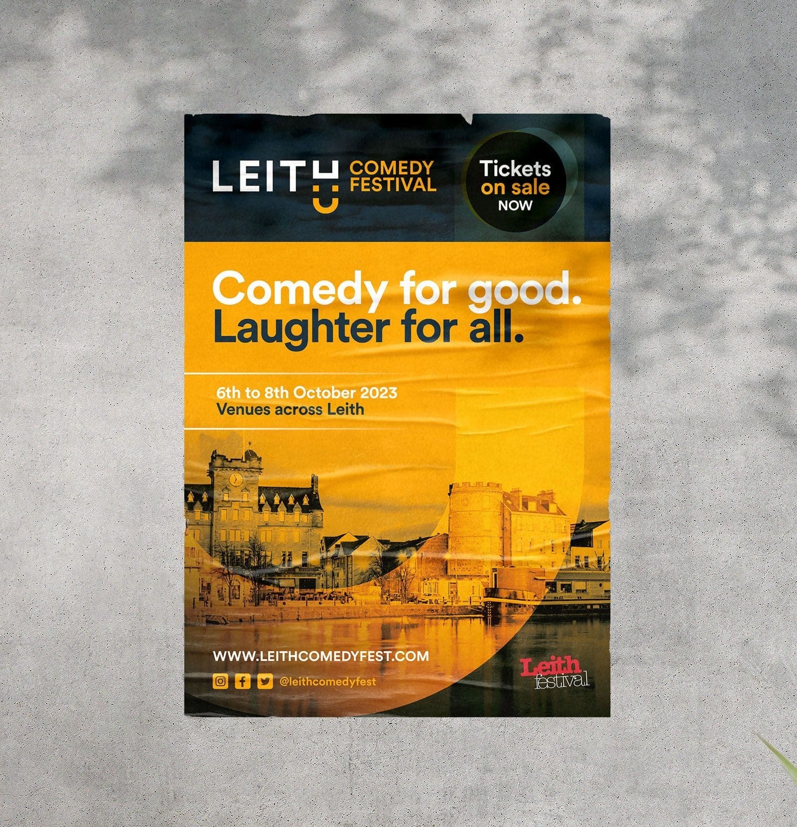 Leith Comedy Festival poster design Leith Comedy Festival poster design