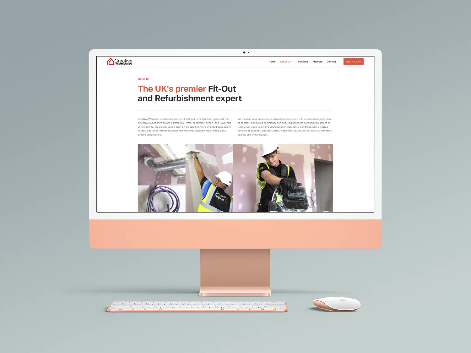 Creative Projects About Us web page