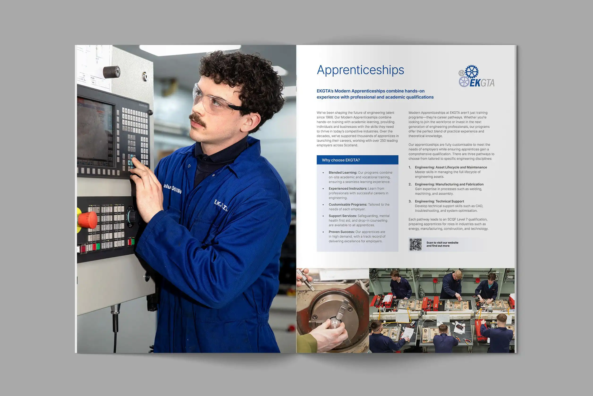 East Kilbride Group Training Association brochure spread