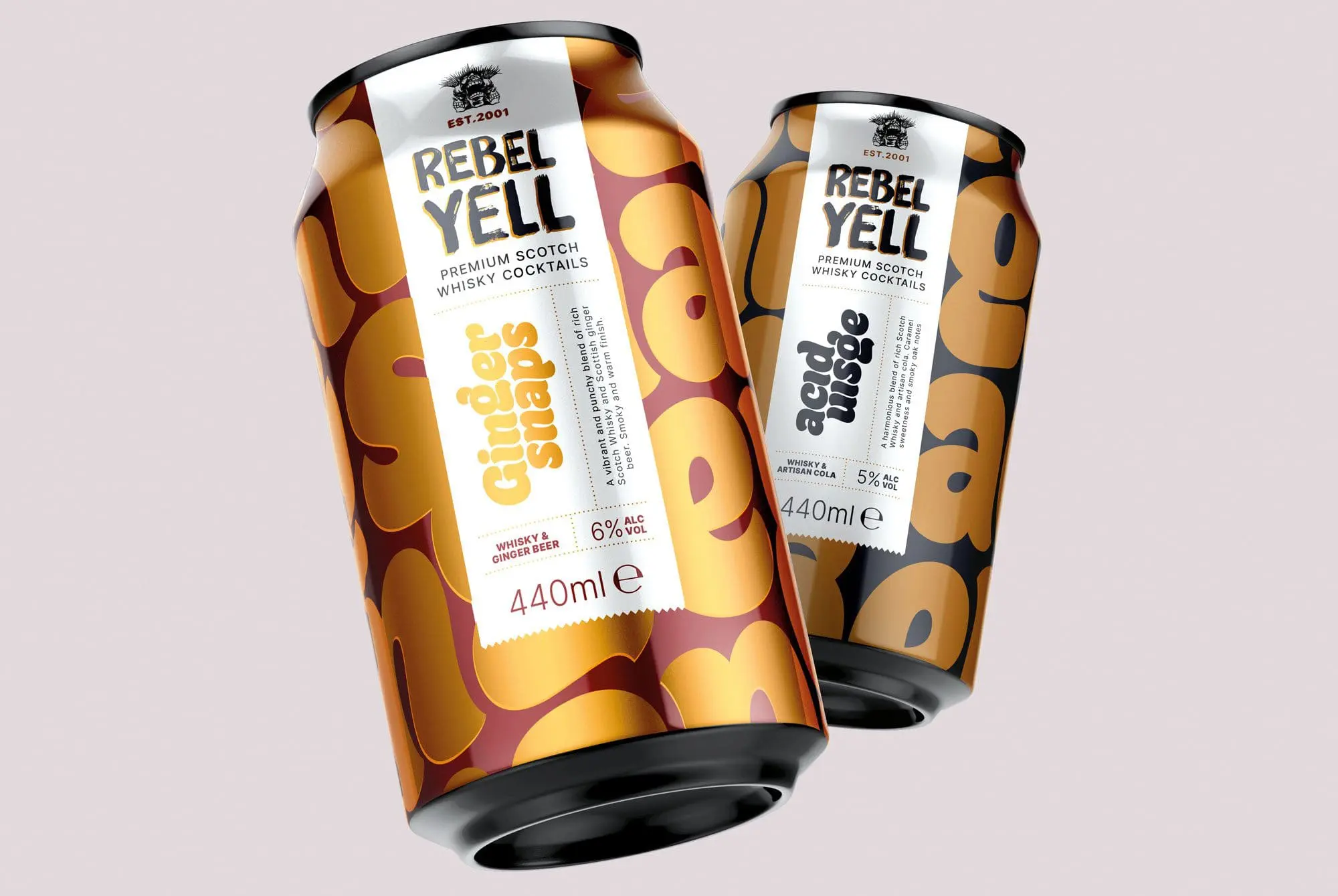Rebel Yell Ready To Drinks packaging desigm Rebel Yell Ready To Drinks packaging desigm